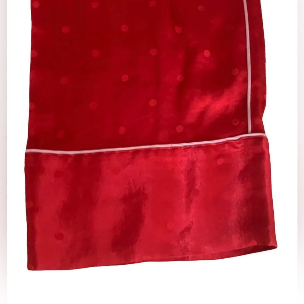 Victoria’s Secret Pajama Pants Satin Polka Dot Red - Picture 4 of 4